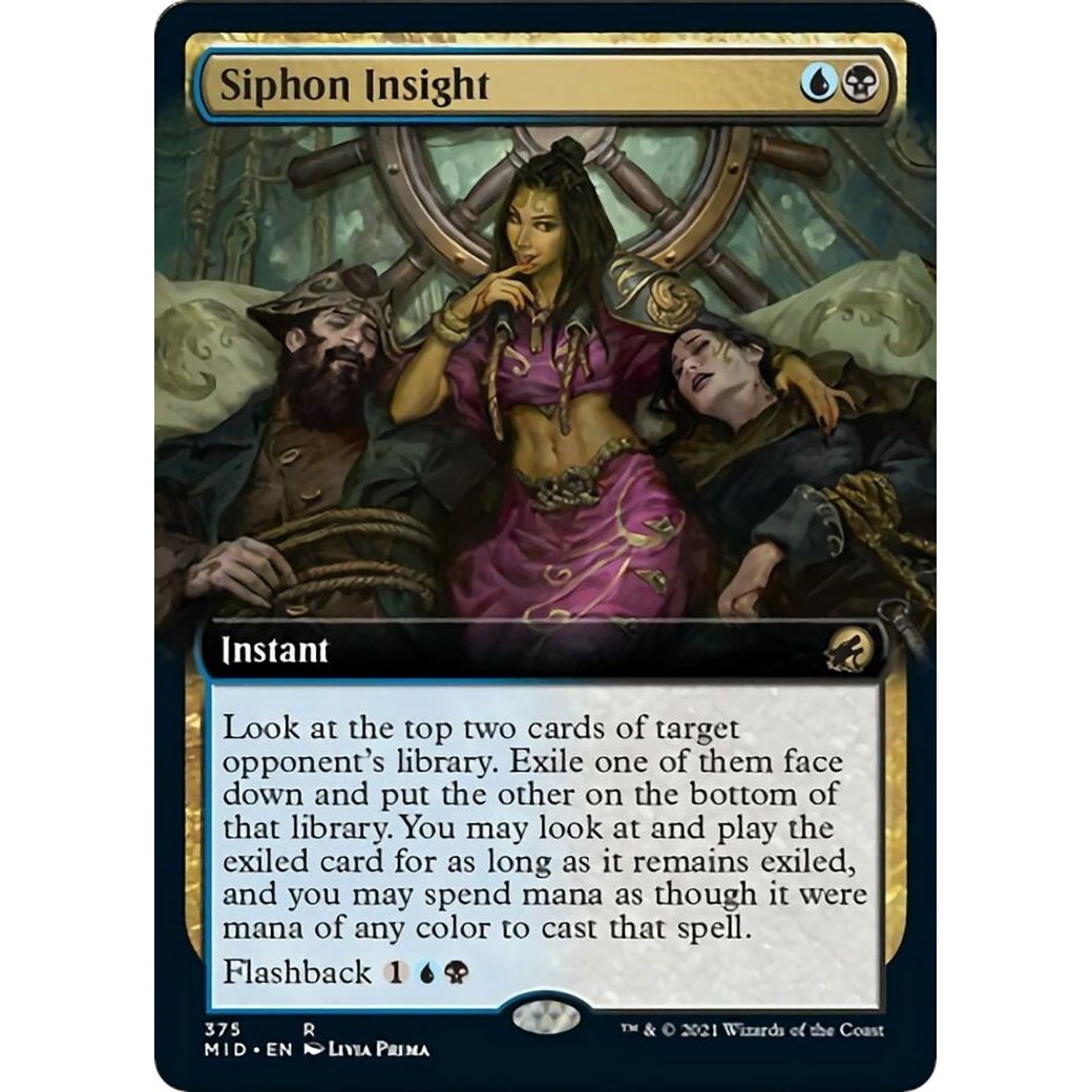 Image for Siphon Insight (Extended Art) (375) (MID) - Magic: The Gathering