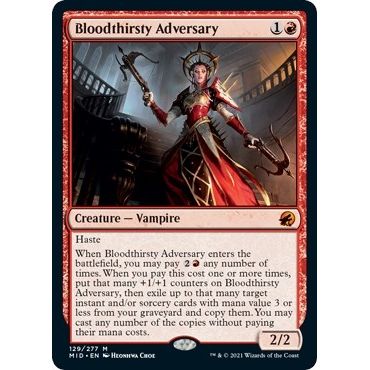 Image for Bloodthirsty Adversary (129) (MID) - Magic: The Gathering