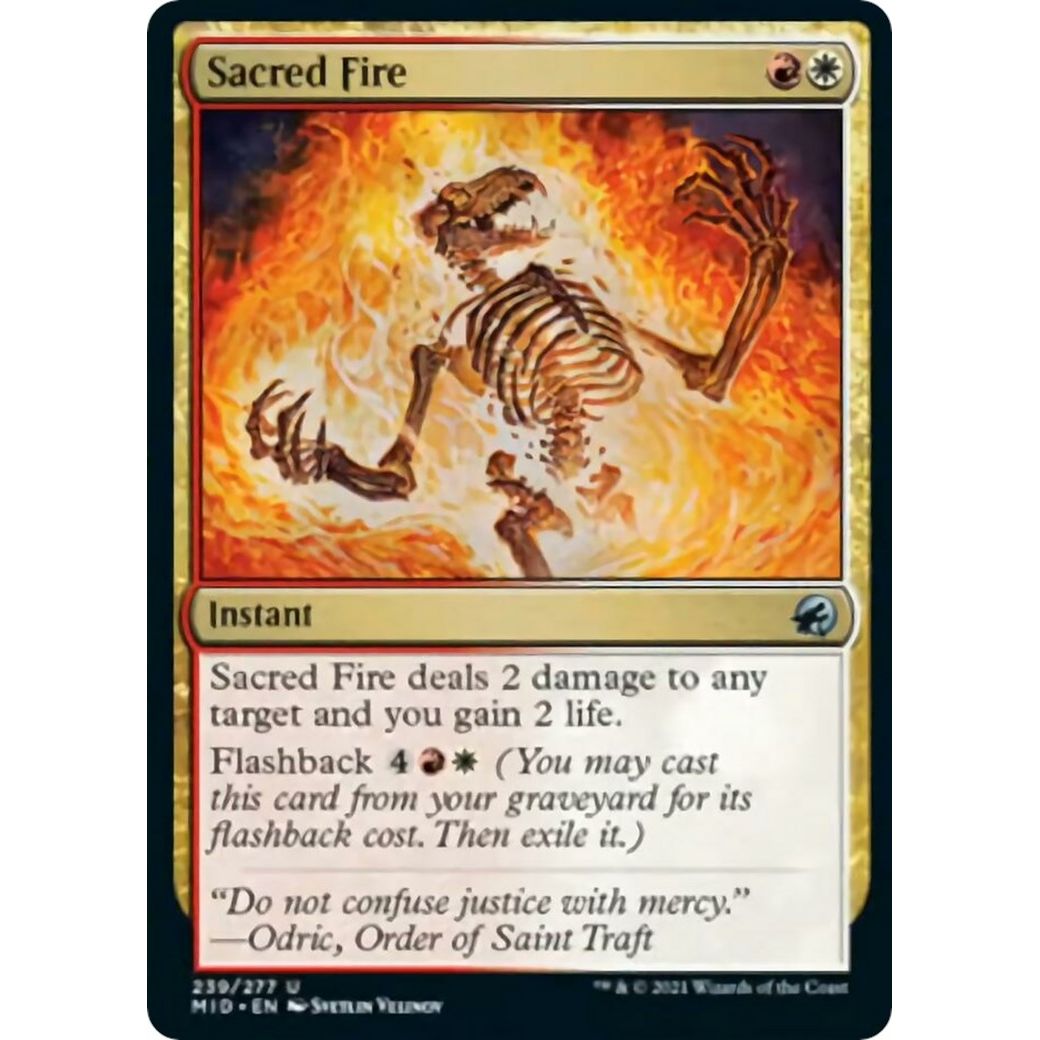 Image for Sacred Fire (239) (MID) - Magic: The Gathering