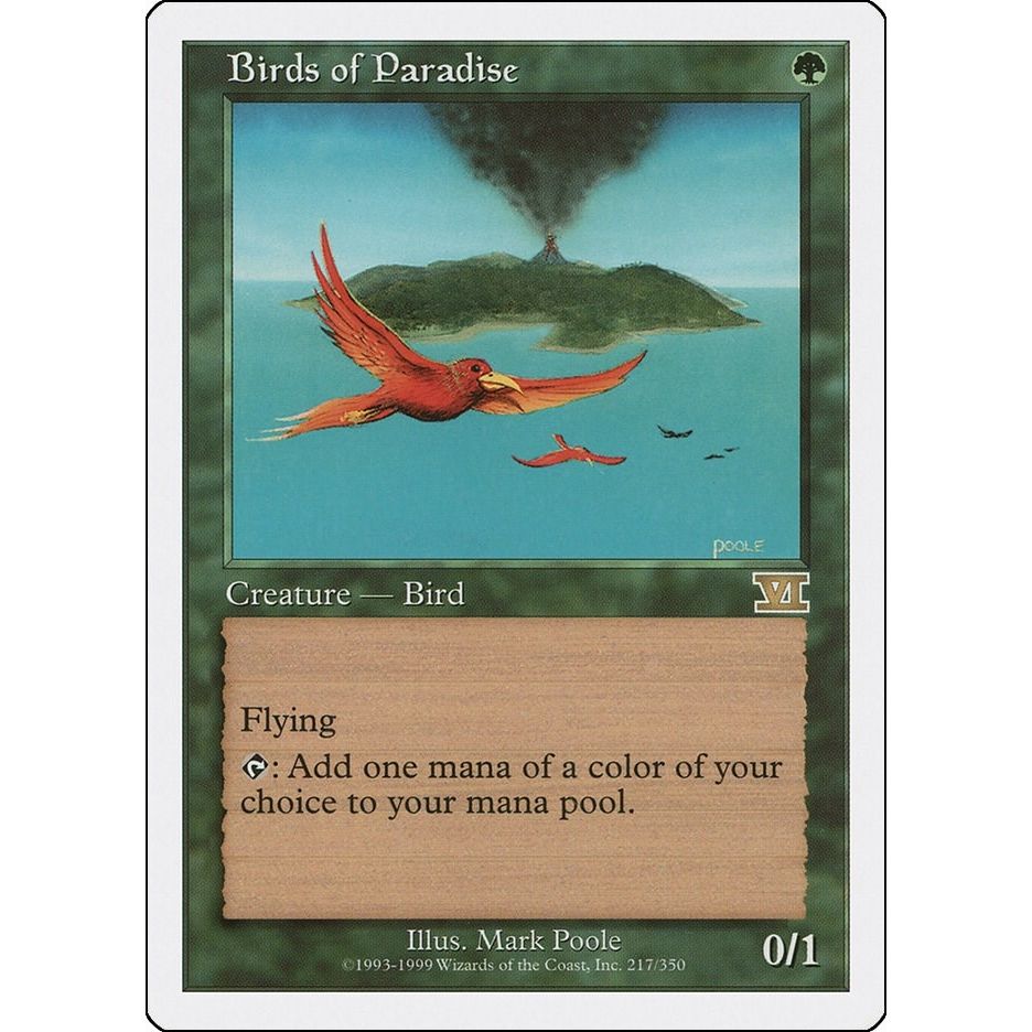 Image for Birds of Paradise (217) (6ED) - Magic: The Gathering