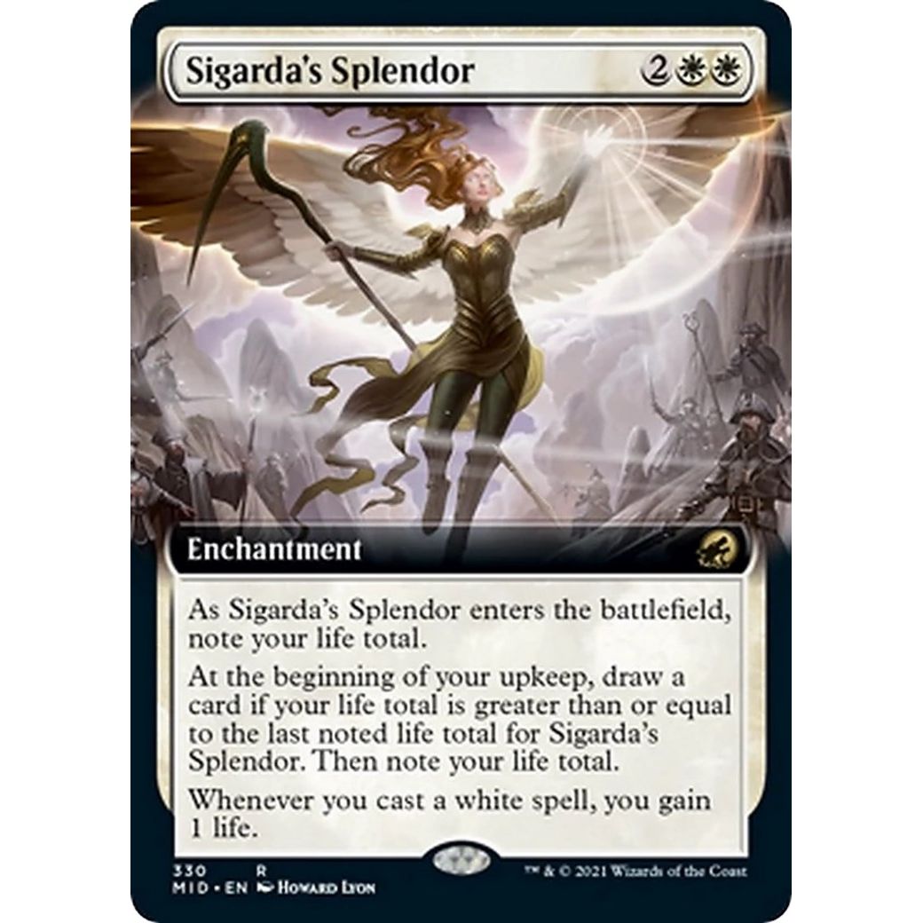 Image for Sigarda's Splendor (Extended Art) (330) (MID) - Magic: The Gathering