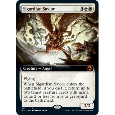 Image for Sigardian Savior (Extended Art) (331) (MID) - Magic: The Gathering