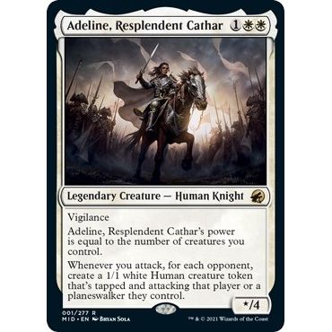 Image for Adeline, Resplendent Cathar (1) (MID) - Magic: The Gathering