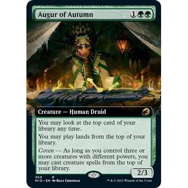 Image for Augur of Autumn (Extended Art) (360) (MID) - Magic: The Gathering