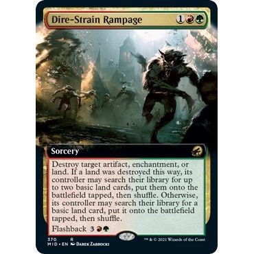 Image for Dire-Strain Rampage (Extended Art) (370) (MID) - Magic: The Gathering