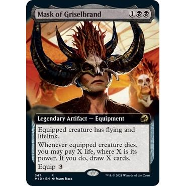 Image for Mask of Griselbrand (Extended Art) (347) (MID) - Magic: The Gathering