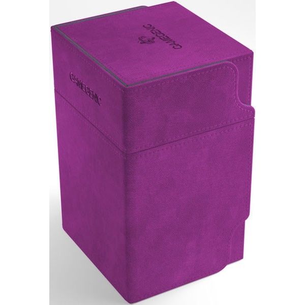 Image for GameGenic Watchtower Convertible Deck Box - Purple (Holds 100+) - Deck Boxes