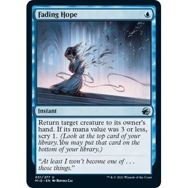 Image for Fading Hope (51) (MID) - Magic: The Gathering
