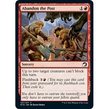 Image for Abandon the Post (127) (MID) - Magic: The Gathering