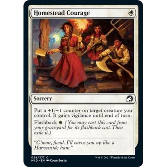 Image for Homestead Courage (24) (MID) - Magic: The Gathering
