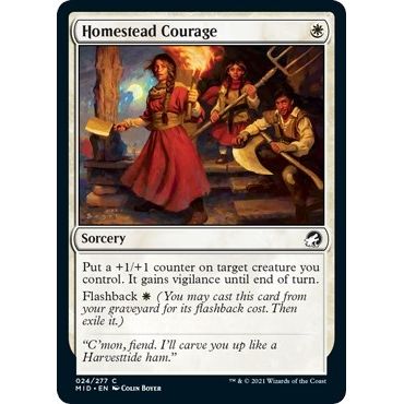 Image for Homestead Courage (24) (MID) - Magic: The Gathering