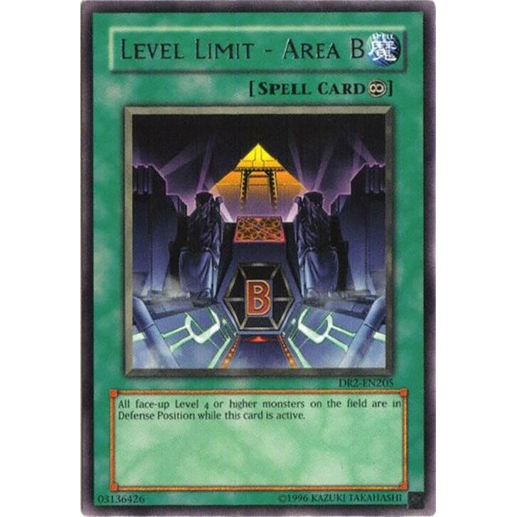 Image for Level Limit - Area B (DR2-EN205) (DR2) - YuGiOh