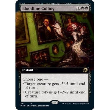 Image for Bloodline Culling (Extended Art) (343) (MID) - Magic: The Gathering