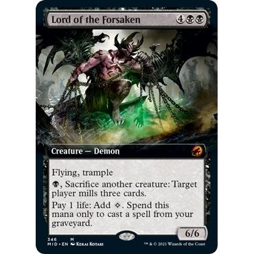 Image for Lord of the Forsaken (Extended Art) (346) (MID) - Magic: The Gathering
