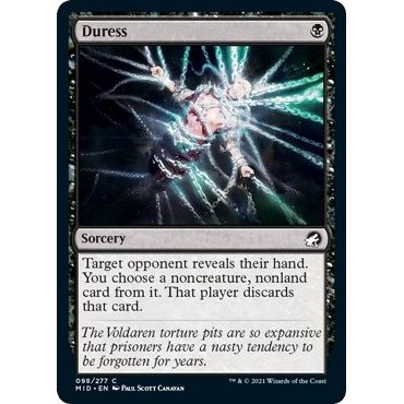 Image for Duress (98) (MID) - Magic: The Gathering