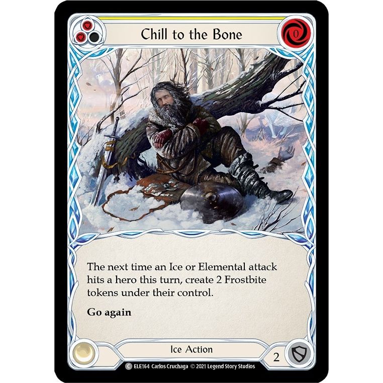 Image for Chill to the Bone (Yellow) (ELE164) (ELE) - Flesh and Blood TCG