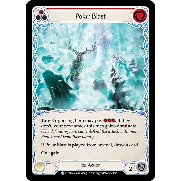 Image for Polar Blast (Red) (ELE166) (ELE) - Flesh and Blood TCG