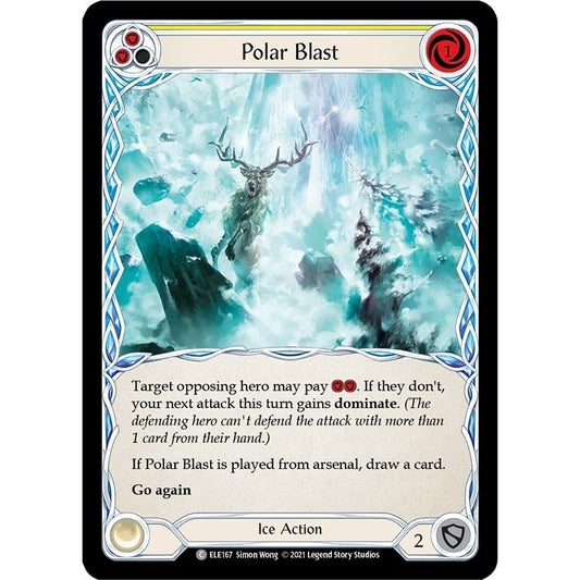 Image for Polar Blast (Yellow) (ELE167) (ELE) - Flesh and Blood TCG