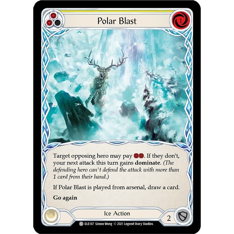 Image for Polar Blast (Yellow) (ELE167) (ELE) - Flesh and Blood TCG