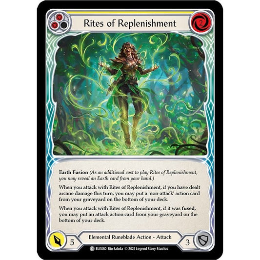 Image for Rites of Replenishment (Yellow) (ELE080) (ELE) - Flesh and Blood TCG