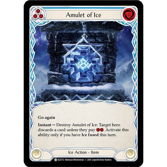 Image for Amulet of Ice (ELE172) (ELE) - Flesh and Blood TCG
