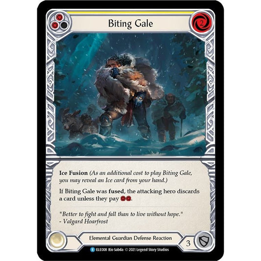 Image for Biting Gale (Yellow) (ELE008) (ELE) - Flesh and Blood TCG