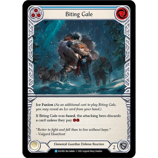 Image for Biting Gale (Blue) (ELE009) (ELE) - Flesh and Blood TCG
