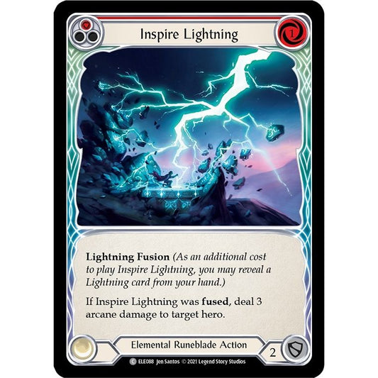 Image for Inspire Lightning (Red) (ELE088) (ELE) - Flesh and Blood TCG