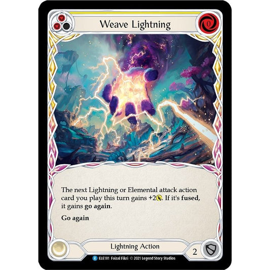 Image for Weave Lightning (Yellow) (ELE181) (ELE) - Flesh and Blood TCG