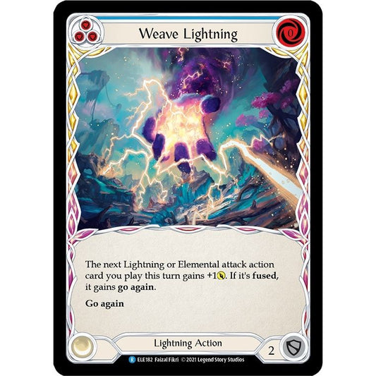 Image for Weave Lightning (Blue) (ELE182) (ELE) - Flesh and Blood TCG