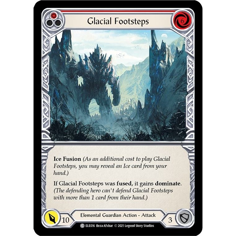Image for Glacial Footsteps (Red) (ELE016) (ELE) - Flesh and Blood TCG