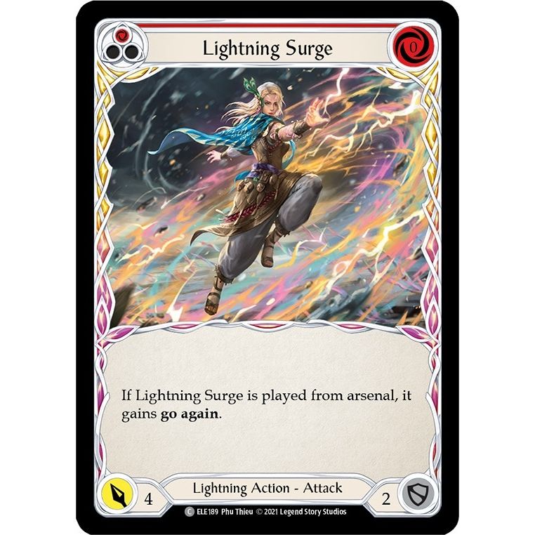 Image for Lightning Surge (Red) (ELE189) (ELE) - Flesh and Blood TCG