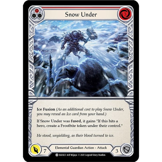 Image for Snow Under (Red) (ELE022) (ELE) - Flesh and Blood TCG