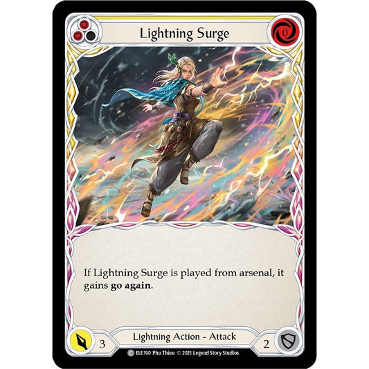Image for Lightning Surge (Yellow) (ELE190) (ELE) - Flesh and Blood TCG