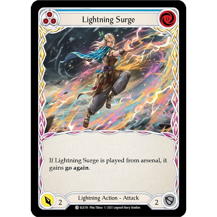Image for Lightning Surge (Blue) (ELE191) (ELE) - Flesh and Blood TCG