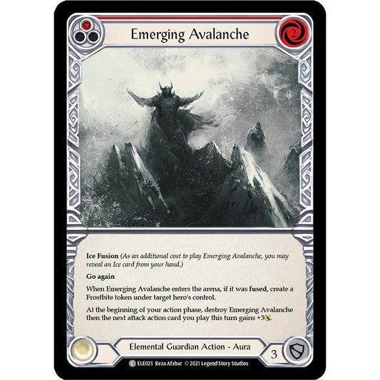 Image for Emerging Avalanche (Red) (ELE025) (ELE) - Flesh and Blood TCG