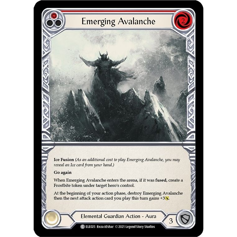 Image for Emerging Avalanche (Red) (ELE025) (ELE) - Flesh and Blood TCG