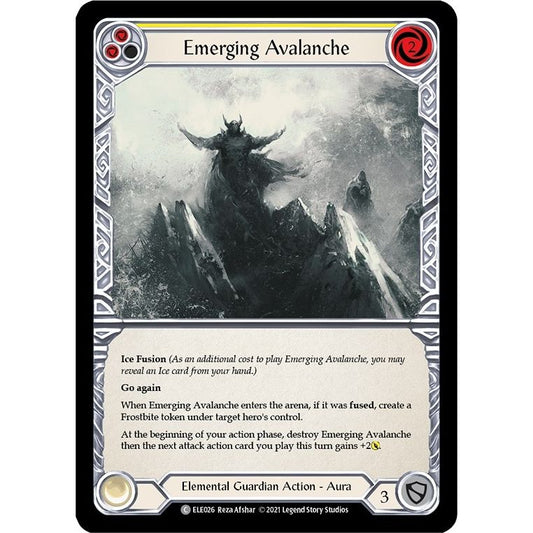 Image for Emerging Avalanche (Yellow) (ELE026) (ELE) - Flesh and Blood TCG