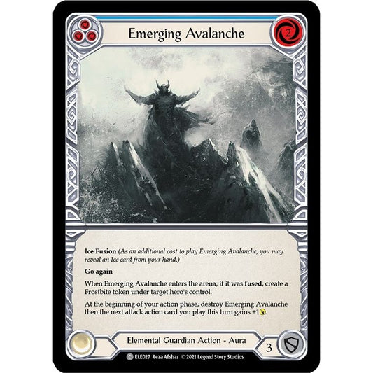 Image for Emerging Avalanche (Blue) (ELE027) (ELE) - Flesh and Blood TCG