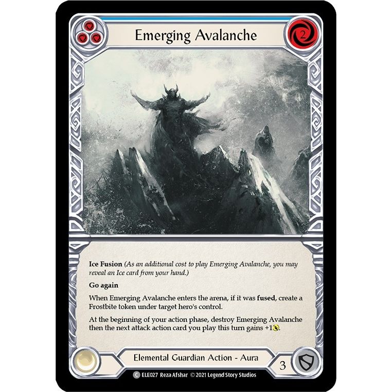 Image for Emerging Avalanche (Blue) (ELE027) (ELE) - Flesh and Blood TCG