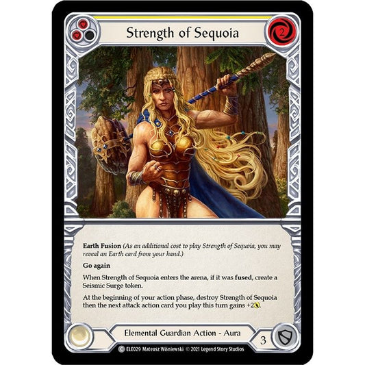 Image for Strength of Sequoia (Yellow) (ELE029) (ELE) - Flesh and Blood TCG