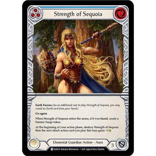 Image for Strength of Sequoia (Blue) (ELE030) (ELE) - Flesh and Blood TCG