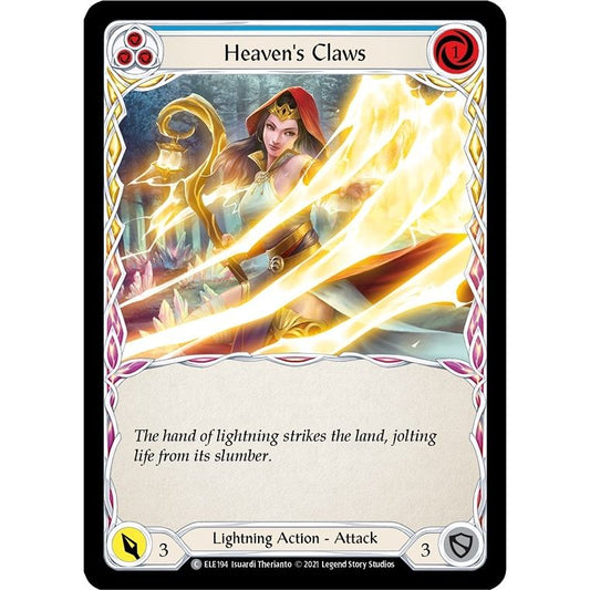 Image for Heaven's Claws (Blue) (ELE194) (ELE) - Flesh and Blood TCG