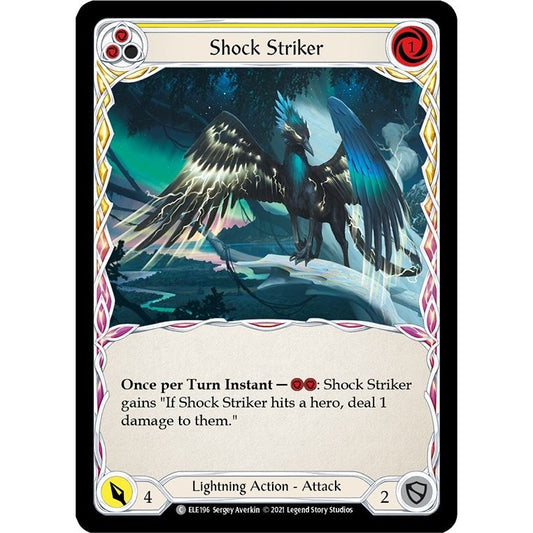 Image for Shock Striker (Yellow) (ELE196) (ELE) - Flesh and Blood TCG