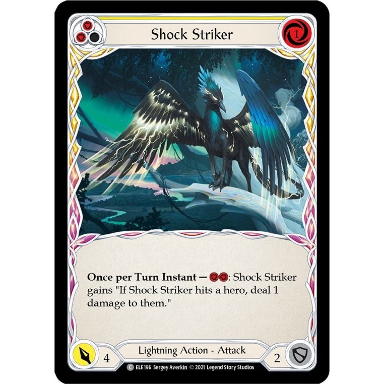 Image for Shock Striker (Yellow) (ELE196) (ELE) - Flesh and Blood TCG