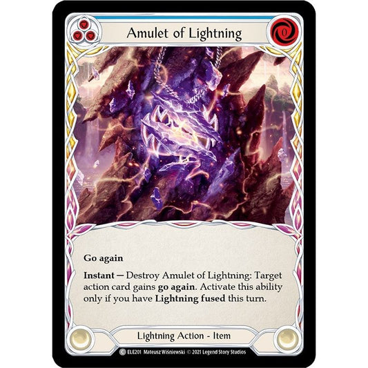 Image for Amulet of Lightning (ELE201) (ELE) - Flesh and Blood TCG
