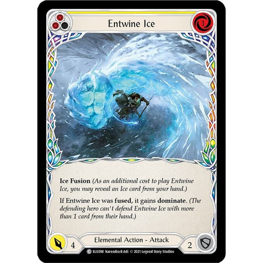 Image for Entwine Ice (Yellow) (ELE098) (ELE) - Flesh and Blood TCG