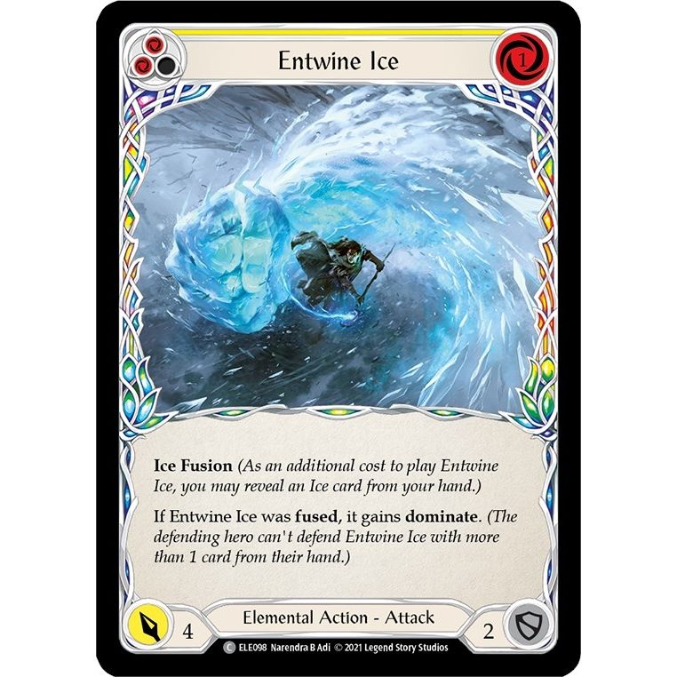 Image for Entwine Ice (Yellow) (ELE098) (ELE) - Flesh and Blood TCG