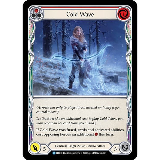 Image for Cold Wave (Red) (ELE038) (ELE) - Flesh and Blood TCG