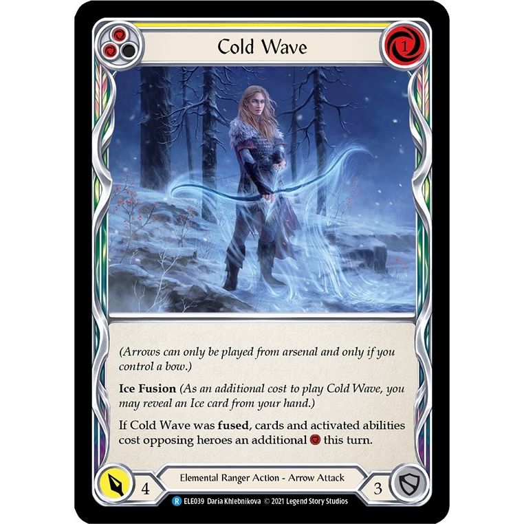 Image for Cold Wave (Yellow) (ELE039) (ELE) - Flesh and Blood TCG